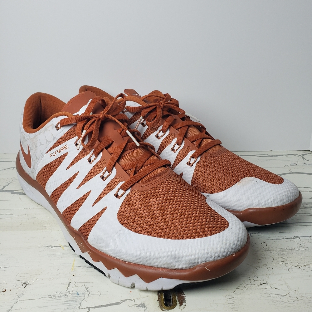 Nike Free Trainer 5.0 V6 'Texas Longhorns' Training Sneakers - Men's size 14 - Picture 7 of 16